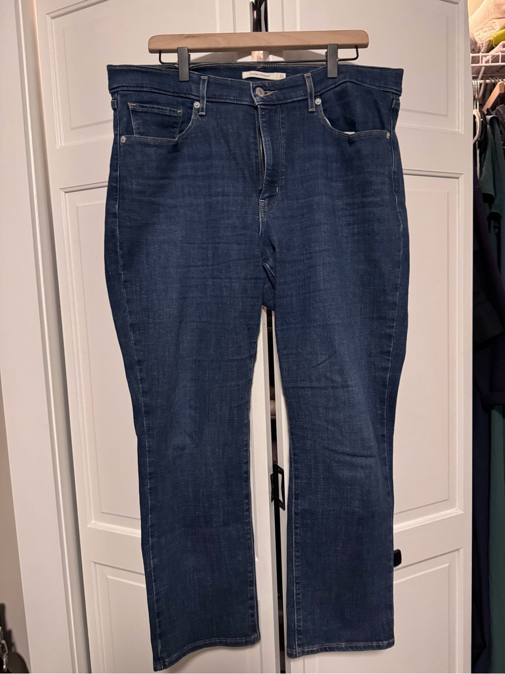 Levi's Women's Dark Blue Straight-Leg Jeans